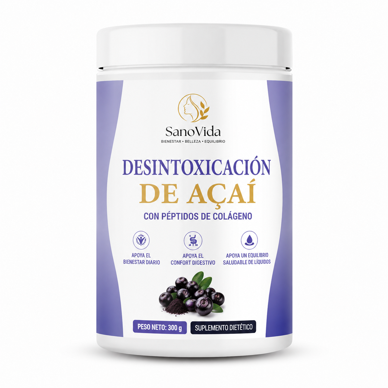Polvo Detox de Frutos Rojos