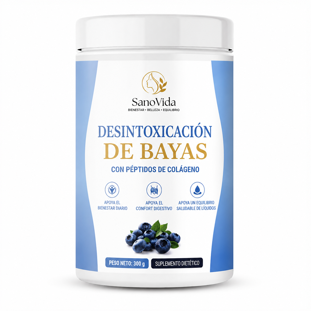Polvo Detox de Frutos Rojos