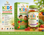 Gomitas de frutas y verduras para niños