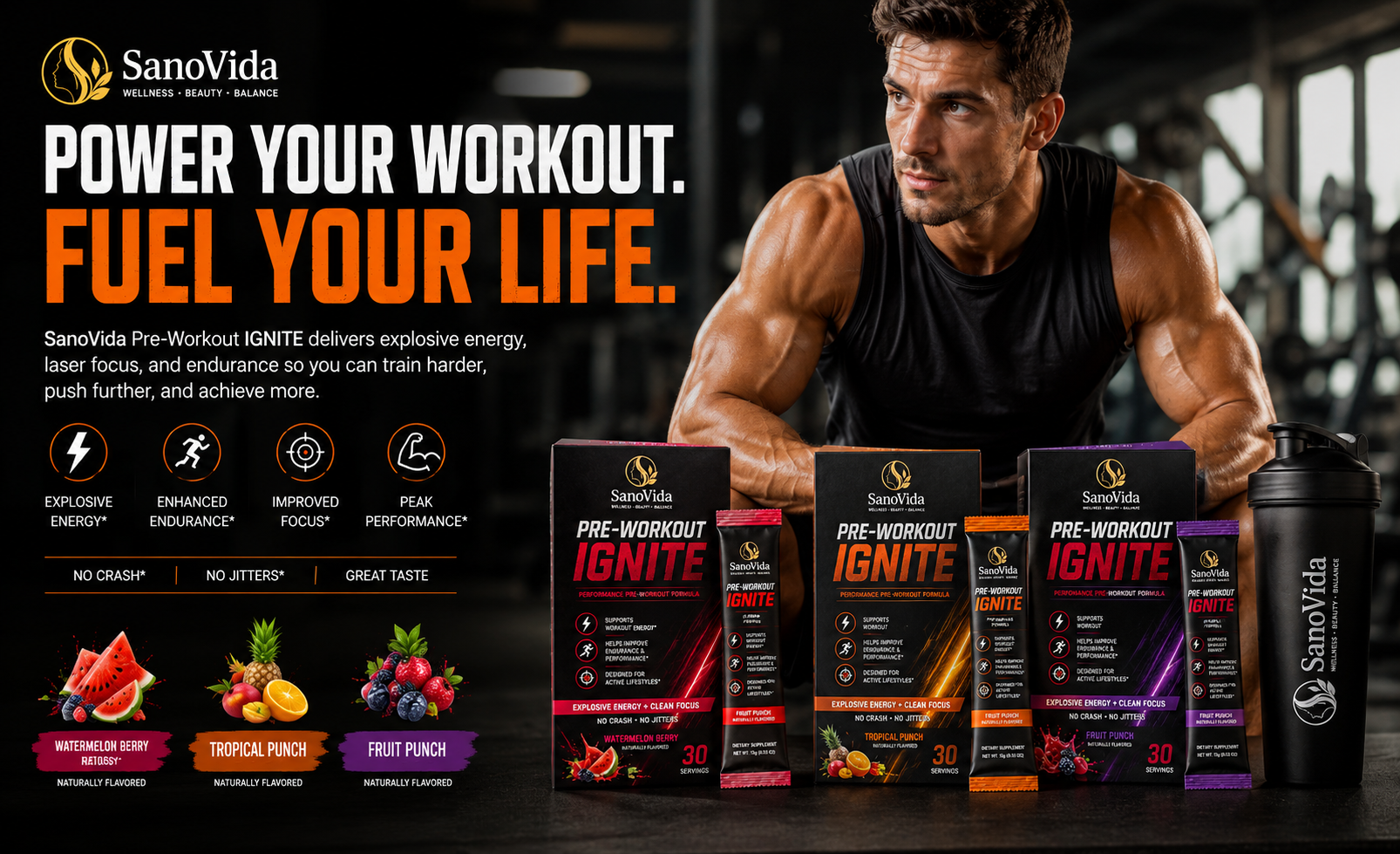 Pre-Workout Ignite SanoVida